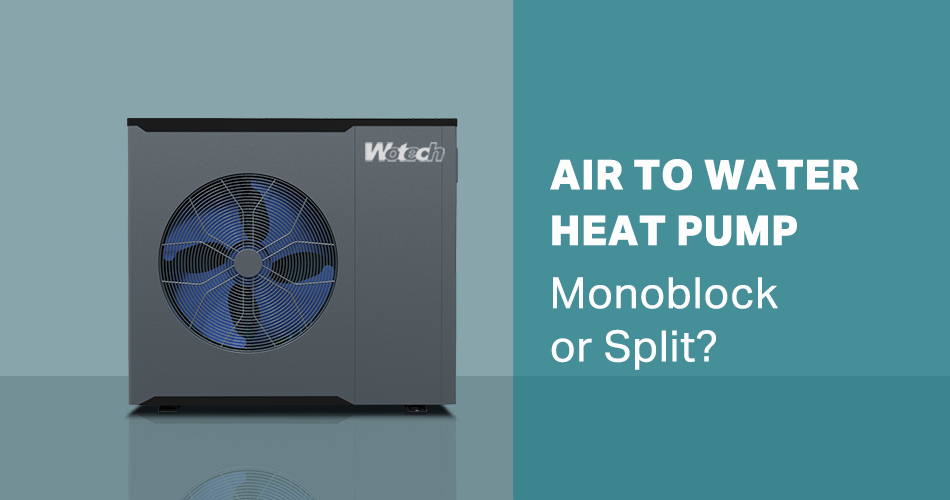 Monoblock air source heat pump systems