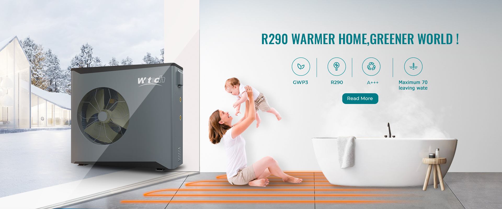 R290 Heat Pump Water Heater